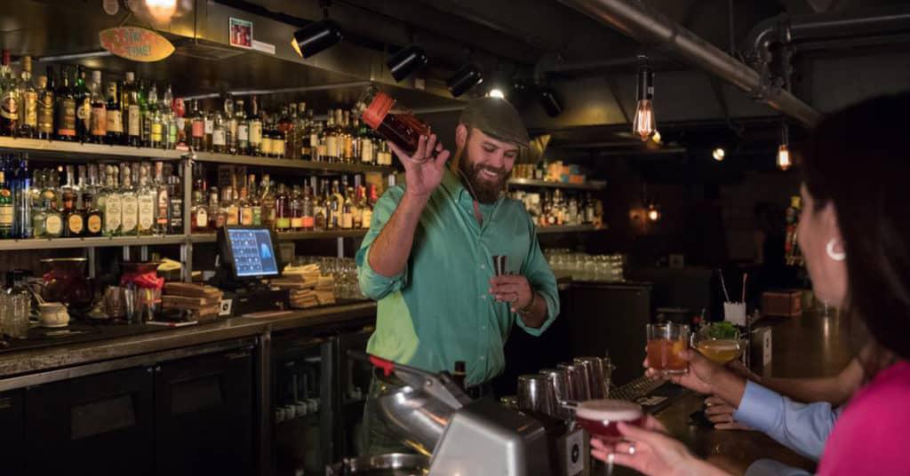 Bartender Pouring a Drink