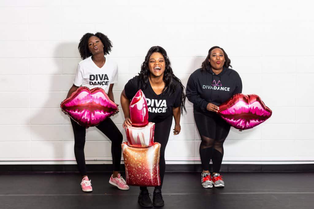 Three African-American Women Blowing Kisses