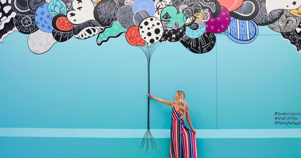 Balloon Mural on a Wall